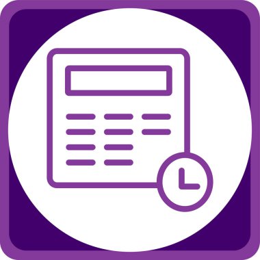 Takvim simgesi, vektör illüstrasyonu basit tasarım