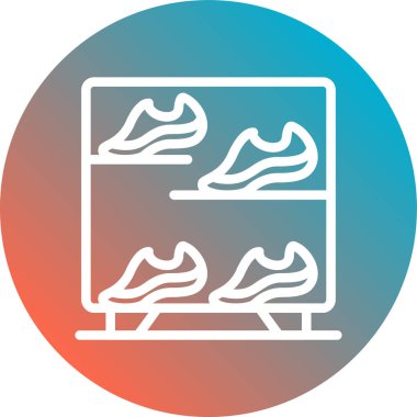 ayakkabı ikonu vektör illüstrasyonu