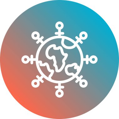 genel ağ simgesi, vektör illüstrasyon tasarımı