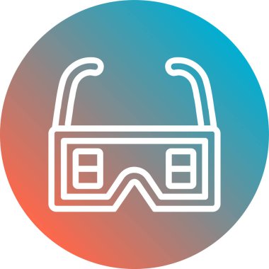 Vr. Web simgesi basit illüstrasyon