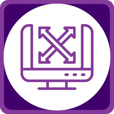 dizüstü bilgisayar ekranı vektör illüstrasyonu