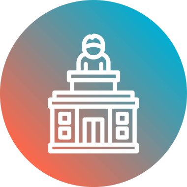 Vektör illüstrasyonu, bina simgesi