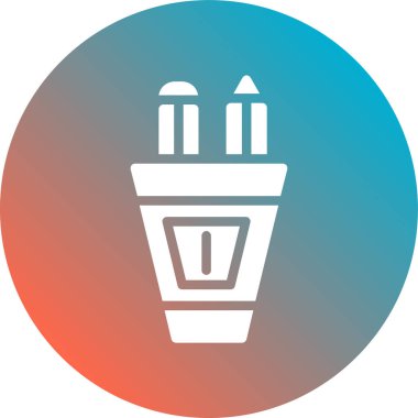 Bir kalem simgesinin vektör illüstrasyonu