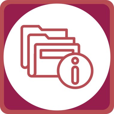 Dizin simgesinin vektör illüstrasyonu