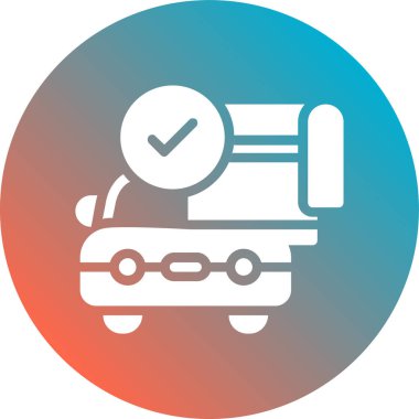 araba kontrol simgesi vektörü.