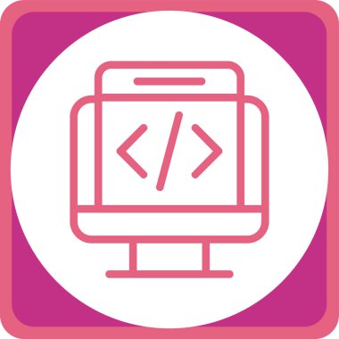 Ağ simgesi. Programlama simgesi. Web simgesi