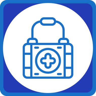 İlk yardım kiti vektör illüstrasyonu