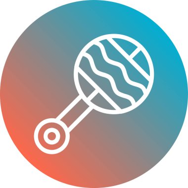 Bir top simgesinin vektör illüstrasyonu