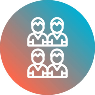 Vektör illüstrasyonu, insan simgesi