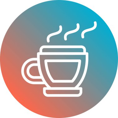 Çay. Web simgesi vektör illüstrasyonu