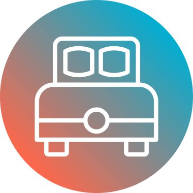 bus simgesi, modern basit resimleme