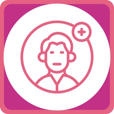 Tıbbi maskeli bir doktorun vektör çizimi