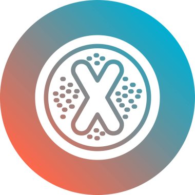 Beyaz arkaplanda beyaz çapraz bandaj simgesi izole edildi. sargı bezi, sargı bezi, esnek sargı bezi. Mavi daire rastgele noktalar. vektör