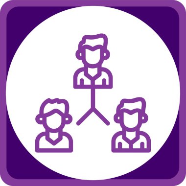 Bir grup insanın vektör çizimi