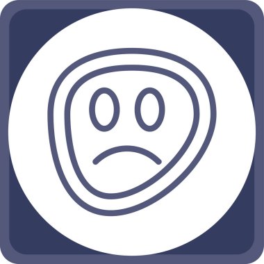 Üzücü simge vektör illüstrasyonu