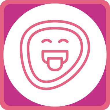 Moda tarzında izole edilmiş tebessüm simgesi