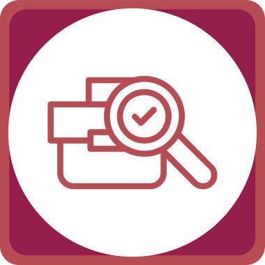 Ara. Web simgesi basit illüstrasyon