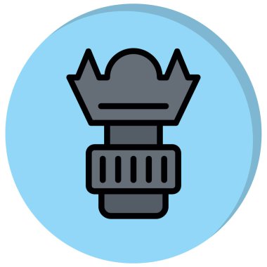 Taç ikonu. vektör illüstrasyonu