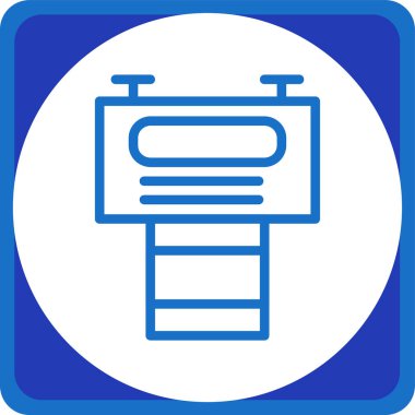 Yol işaretinin vektör illüstrasyonu