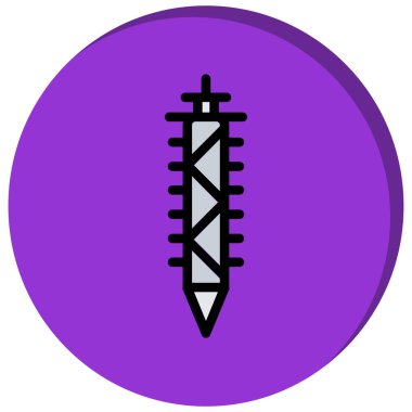 Amerikan bayrağı web simgesi, basit vektör illüstrasyonu