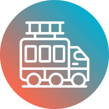 düz kutsal kişilerin resmi, vektör çizim tren