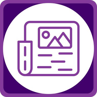 Pano. Web simgesi basit illüstrasyon