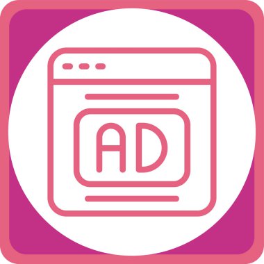 reklamcılık reklam simgesi düz stil