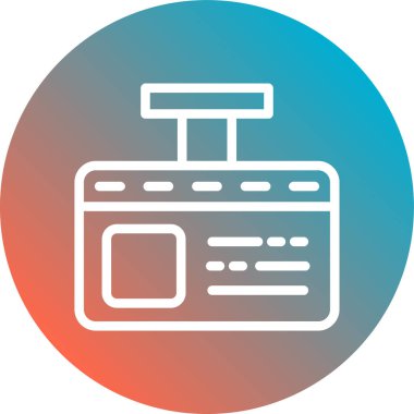 Radyo simgesinin vektör illüstrasyonu