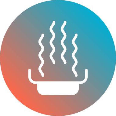 sıcak kahve simge vektör çizim