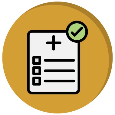 Liste vektör simgesini kontrol et