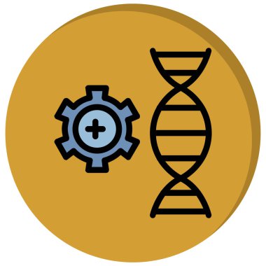 DNA simgesi vektör illüstrasyonu