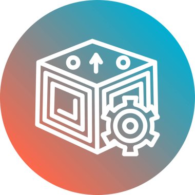 Modern bir simgenin vektör illüstrasyonu