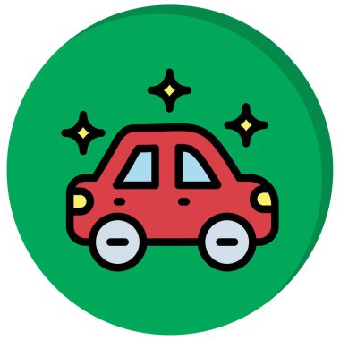 araba simgesi vektör illüstrasyonu