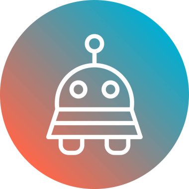 vektör robot simgesi, vektör illüstrasyonu