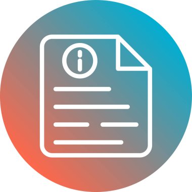 Belge. Web simgesi basit tasarım