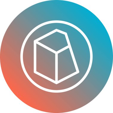 Gölgeli binanın vektör simgesi