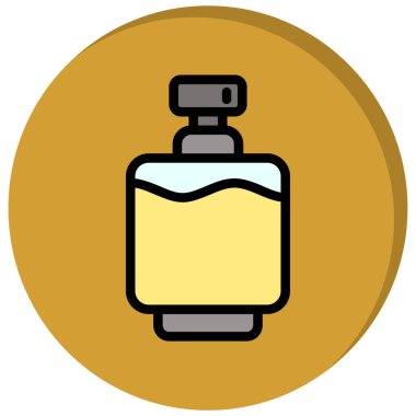 alkol şişe kutsal kişilerin resmi, vektör çizim