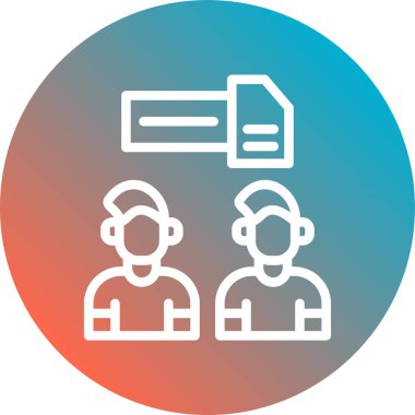 İnsan simgesinin vektör illüstrasyonu