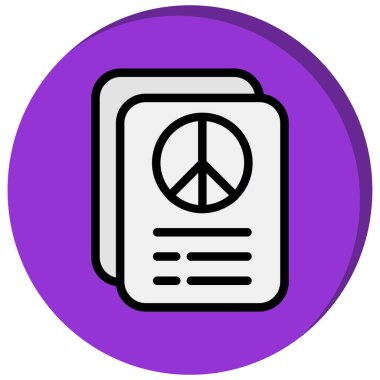 Barış simge vektör çizim