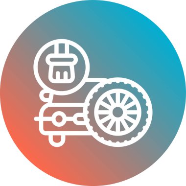 Bir arabanın vektör illüstrasyonu