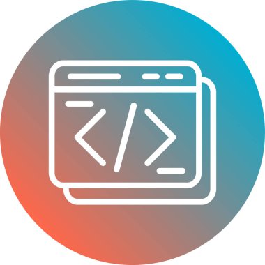 Web simgesi vektör illüstrasyonu
