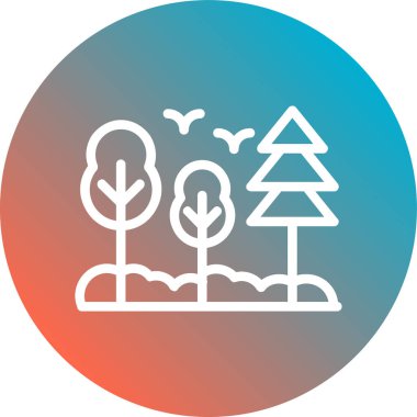 Vektör Ağacı Simgesi illüstrasyonu