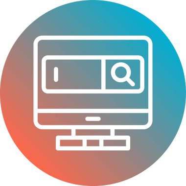 Tarayıcı simgesi soyut arkaplan grubunda izole edildi