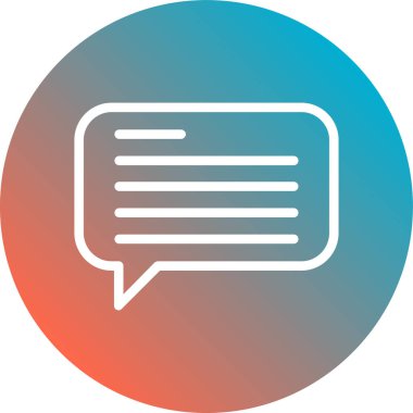 Sohbet simgesi soyut arkaplan grubunda izole edildi