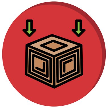 Çikolata. Web simgesi basit illüstrasyon