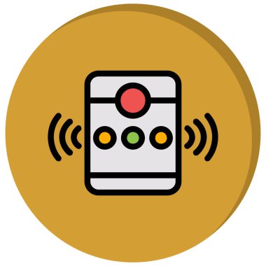 wifi denetim simgesi renk ana hatları vektörü