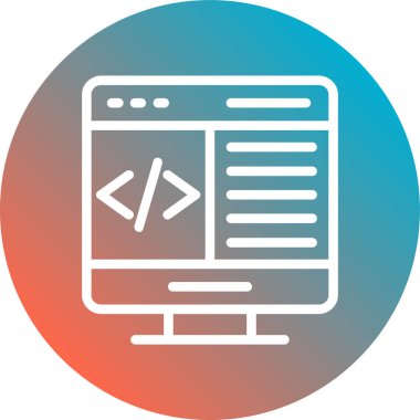 Seo simgesinin vektör illüstrasyonu