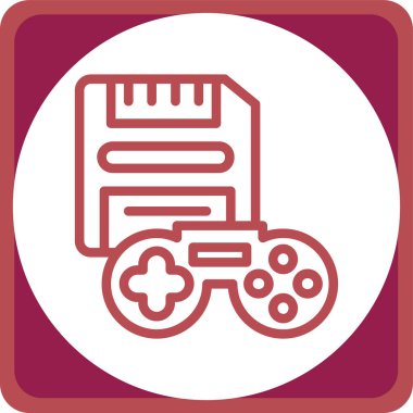 oyun simgesi vektör çizimi