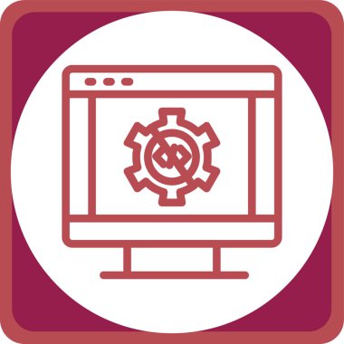 Seo simgesinin vektör illüstrasyonu