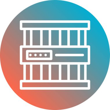 vektör lcd simgesi illüstrasyonu